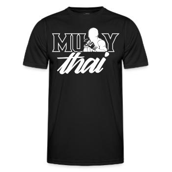 Muay Thai Martial Arts Martial Arts Martial Arts - Men's Functional T-Shirt - black - Front - AI Model Male 178 dark (178cm)