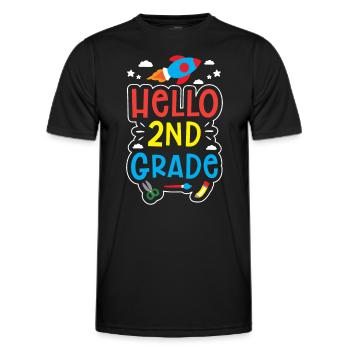 Allô 2ème classe Deuxième classe Deuxième année - T-shirt sport Homme - noir - Devant - AI Model Male 178 dark (178cm)