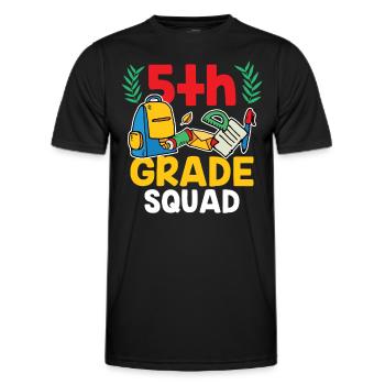 Équipe de 5 classes École de cinquième année - T-shirt sport Homme - noir - Devant - AI Model Male 178 dark (178cm)