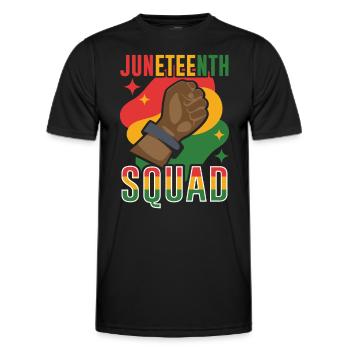 Juneteenth Team African American 1865 Black - Männer Funktions-T-Shirt - Schwarz - Vorne - AI Model Male 178 dark (178cm)