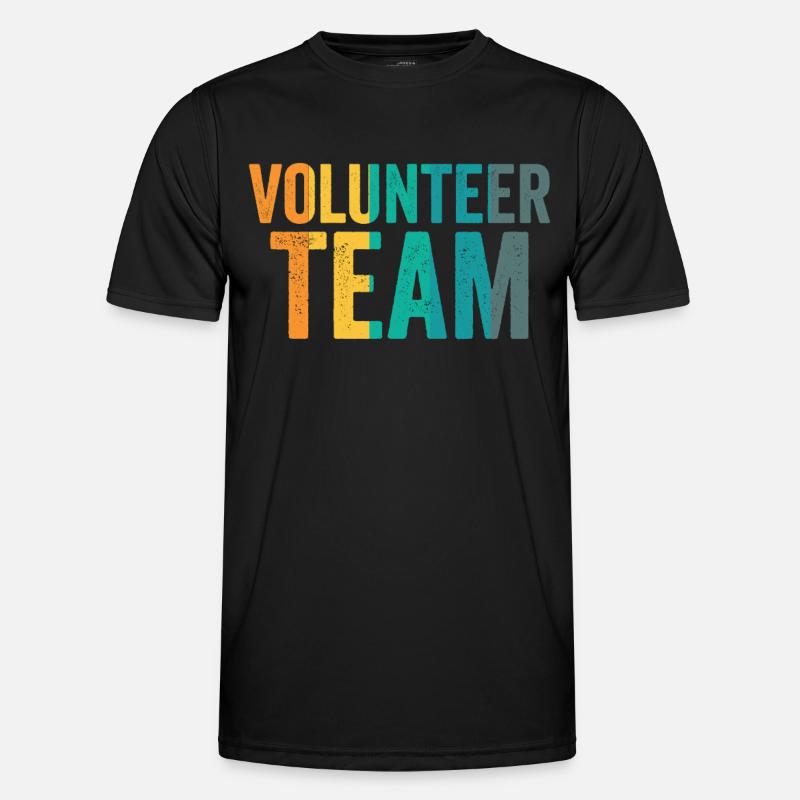 Freiwilligen Team Freiwillig Beruf Freiwilliger - Männer Funktions-T-Shirt - Schwarz