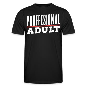 Professional Adult Birthday Adult - Men's Functional T-Shirt - black - Front - AI Model Male 178 dark (178cm)