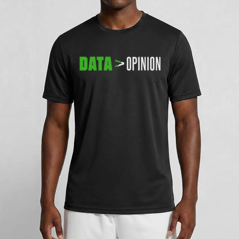 Data > opinion Code Coding Programmer Coder Men's Functional T-Shirt