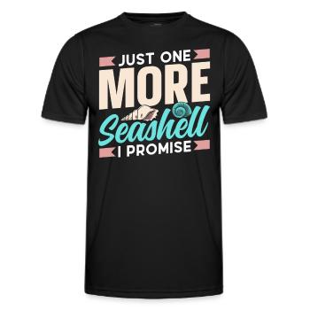 Nur Noch Eine Muschel Ich Verspreche Es Muscheln - Männer Funktions-T-Shirt - Schwarz - Vorne - AI Model Male 178 dark (178cm)