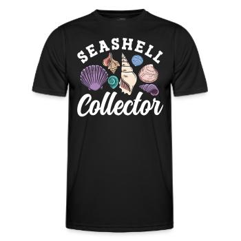 Shell collectors Mussel collectors collect mussels - Men's Functional T-Shirt - black - Front - AI Model Male 178 dark (178cm)
