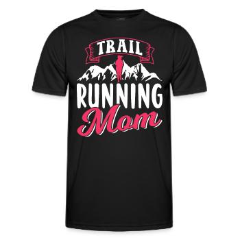 Trail Running Maman Race Runner Trail Running - T-shirt sport Homme - noir - Devant - AI Model Male 178 dark (178cm)
