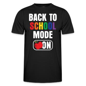 Back to School Mode A Back to School Teacher School - Men's Functional T-Shirt - black - Front - AI Model Male 178 dark (178cm)