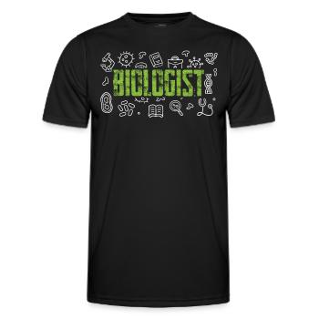 Biology Profession Biology Biology Teacher - Men's Functional T-Shirt - black - Front - AI Model Male 178 dark (178cm)