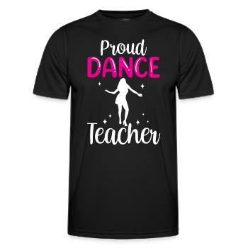 Stolze Tanzlehrerin Mädchen Tanzlehrer Tanzkurs - Männer Funktions-T-Shirt - Schwarz - Vorne - AI Model Male 178 dark (178cm)