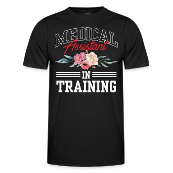 Medical Assistant In Training Assistance - Men's Functional T-Shirt - black - Front - AI Model Male 178 dark (178cm)