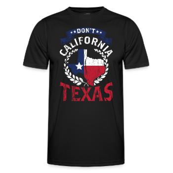 California Texas Pride Texan Sayings Texan - Men's Functional T-Shirt - black - Front - AI Model Male 178 dark (178cm)