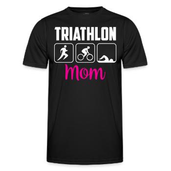 Triathlon Mama Triathlons Triathlète Triathlète - T-shirt sport Homme - noir - Devant - AI Model Male 178 dark (178cm)