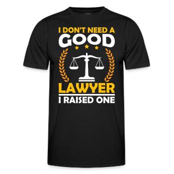 Je n’ai pas besoin d’un bon avocat, a soulevé un - T-shirt sport Homme - noir - Devant - AI Model Male 178 dark (178cm)