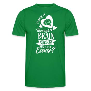 Habe Gehirnoperation Überstanden Deine Ausrede - Männer Funktions-T-Shirt - Kelly Green - Vorne - AI Model Male 178 dark (178cm)