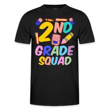 Team Der Zweiten Klasse Lehrer Zweite Klasse - Männer Funktions-T-Shirt - Schwarz - Vorne - AI Model Male 178 dark (178cm)