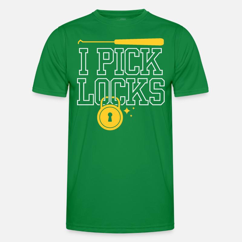 I Pick Locks Lock Picking Knacker Lock Men's Functional T-Shirt