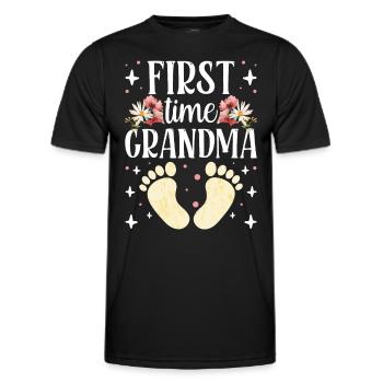 Première fois Grand-mère Mignons grands-parents Première fois - T-shirt sport Homme - noir - Devant - AI Model Male 178 dark (178cm)