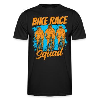 Radrennen Team Fahrrad Radrennfahrer Wettrennen - Männer Funktions-T-Shirt - Schwarz - Vorne - AI Model Male 178 dark (178cm)
