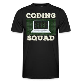 Coding Team Programmierer Coder Programmieren - Männer Funktions-T-Shirt - Schwarz - Vorne - AI Model Male 178 dark (178cm)