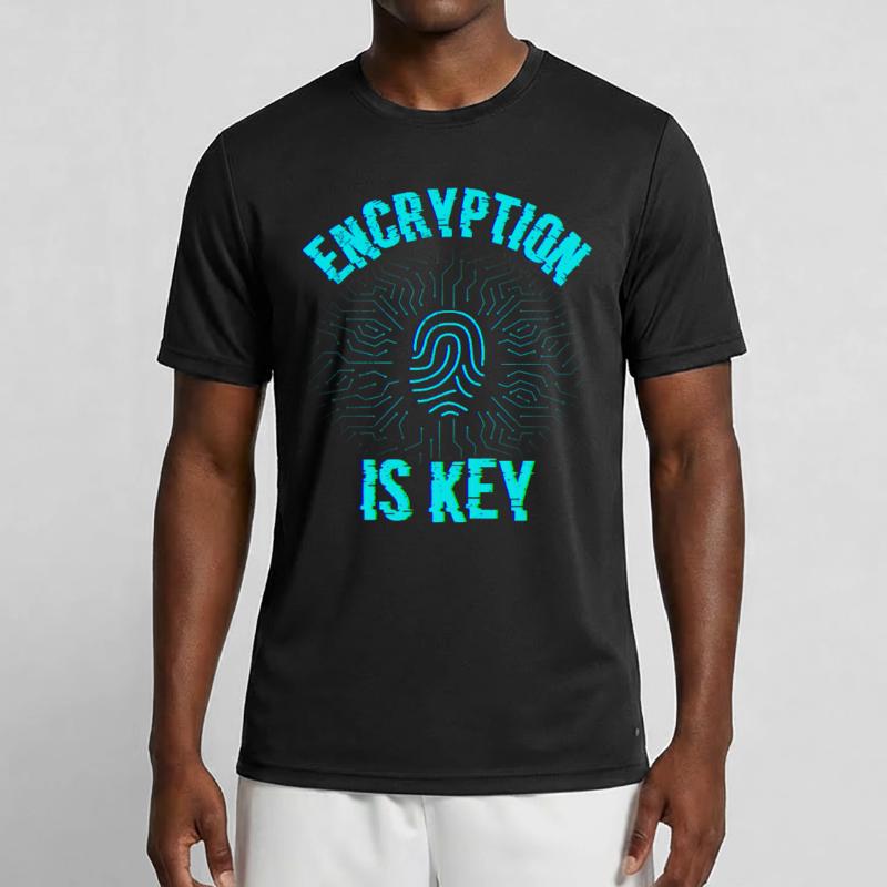 Encryption is the key Coding Coder Men's Functional T-Shirt