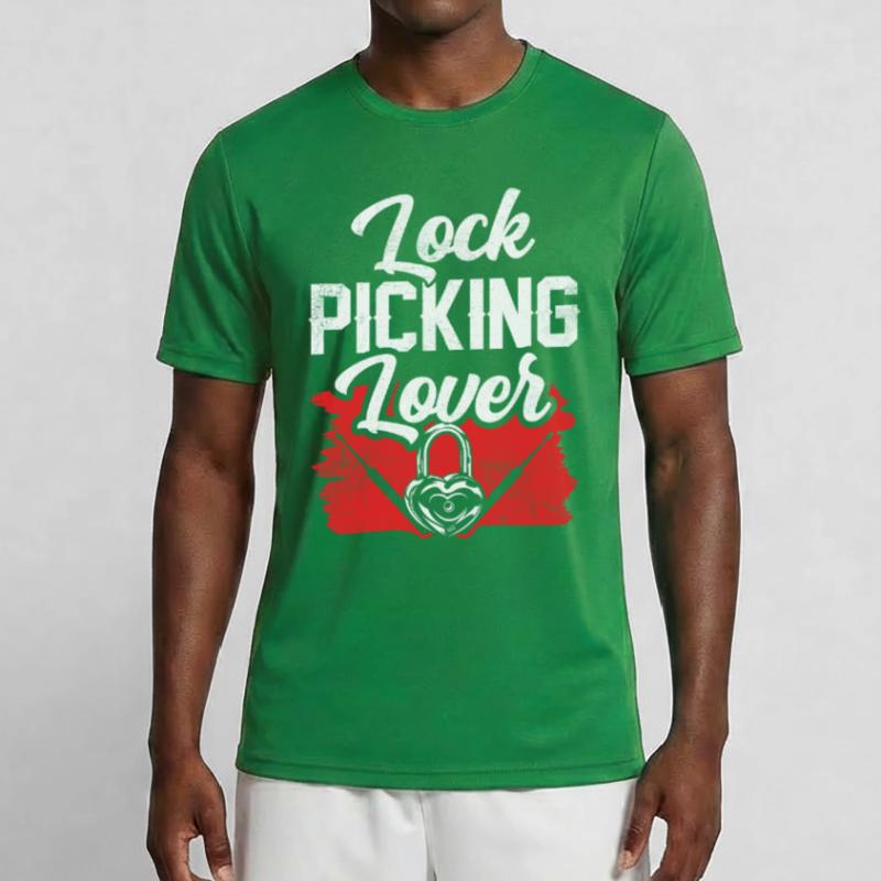 Lock Picking Lover Cracker Lock Cracking Men's Functional T-Shirt