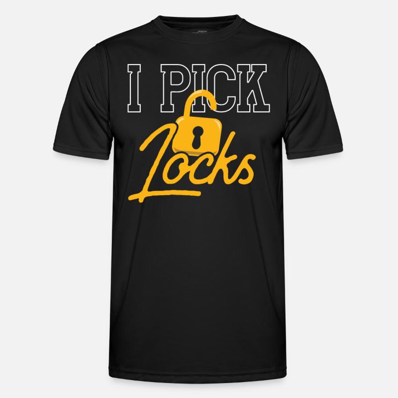 I Pick Locks Lock Lock Picking Knacker T-shirt sport Homme