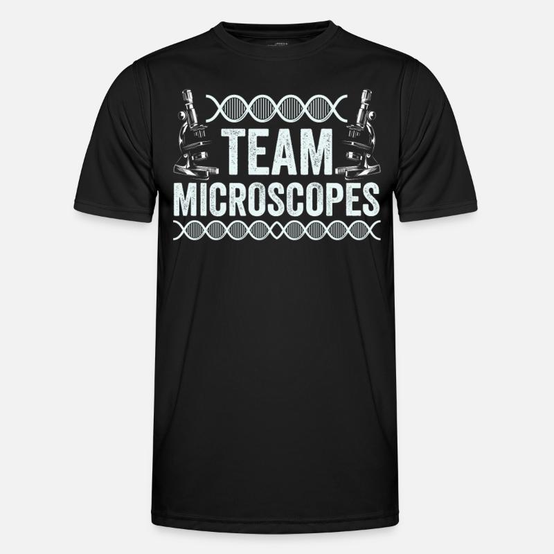 Équipe Microscopes Microscopes Dictons Microscope - T-shirt sport Homme - noir