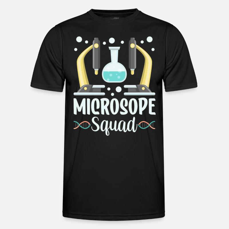 Microscope Team Dictons Microscopes Microscopes - T-shirt sport Homme - noir