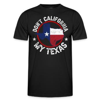 California Texas Sayings Proud Texan Texans - Men's Functional T-Shirt - black - Front - AI Model Male 178 dark (178cm)