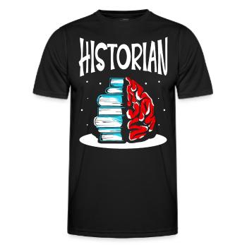 Historian History Teacher History History - Men's Functional T-Shirt - black - Front - AI Model Male 178 dark (178cm)