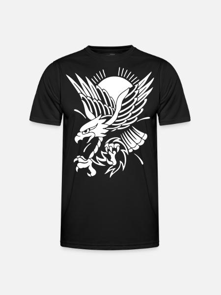 Eagle approaching - Men's Functional T-Shirt - black