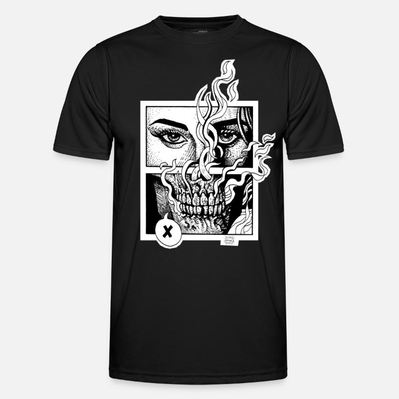 Stranger end - Männer Funktions-T-Shirt - Schwarz