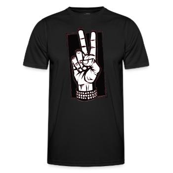 Let's Rock - Men's Functional T-Shirt - black - Front - AI Model Male 178 dark (178cm)