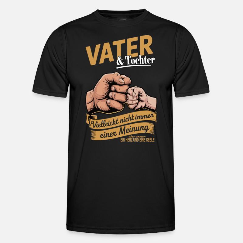 Vater & Tochter – Ein Herz und eine Seele Männer Funktions-T-Shirt
