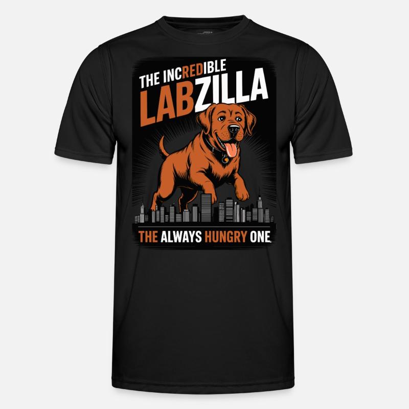 Labzilla – Foxred Labrador im Monster-Modus Männer Funktions-T-Shirt