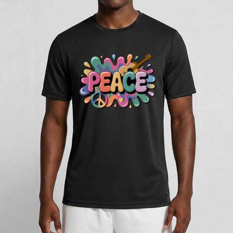 PEACE – Psychedelic Men's Functional T-Shirt
