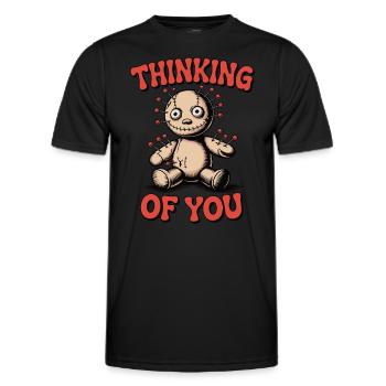 Thinking of You – Voodoo Edition - Männer Funktions-T-Shirt - Schwarz - Vorne - AI Model Male 178 dark (178cm)