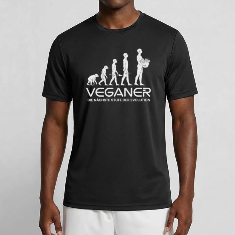 Veganer – Nächste Stufe der Evolution Männer Funktions-T-Shirt