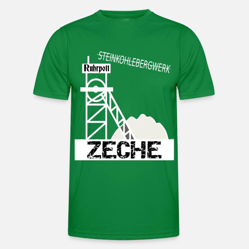 Ruhrpott Zeche Männer Funktions-T-Shirt