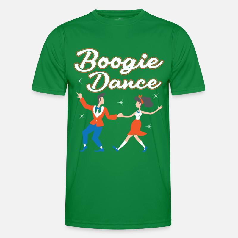 Boogie Woogie Dancer Dancing Decoupe Vintage T-shirt sport Homme