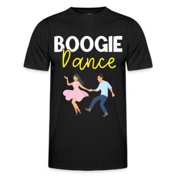 Boogie Woogie Dancer Dancing Paartanz Vintage - Männer Funktions-T-Shirt - Schwarz - Vorne - AI Model Male 178 dark (178cm)