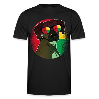 Guinea-Bissau - Männer Funktions-T-Shirt - Schwarz - Vorne - AI Model Male 178 dark (178cm)