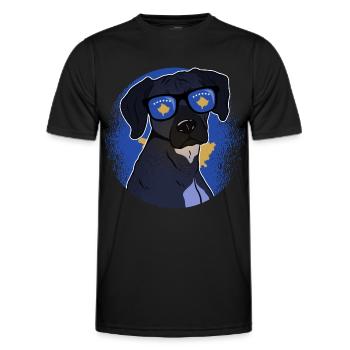 Kosovo - Männer Funktions-T-Shirt - Schwarz - Vorne - AI Model Male 178 dark (178cm)