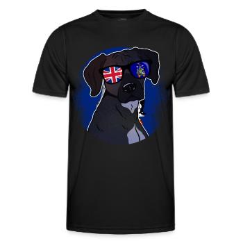 South Georgia and the South Sandwich Islands - Men's Functional T-Shirt - black - Front - AI Model Male 178 dark (178cm)