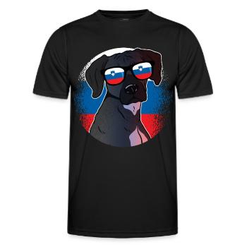 Slovenia - Men's Functional T-Shirt - black - Front - AI Model Male 178 dark (178cm)