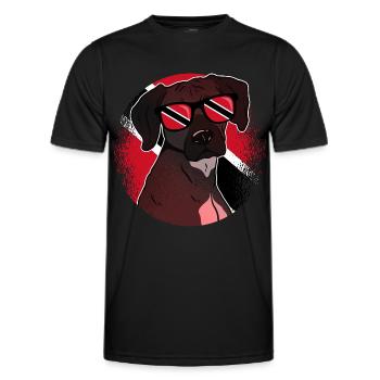 Trinité et Tobago - T-shirt sport Homme - noir - Devant - AI Model Male 178 dark (178cm)