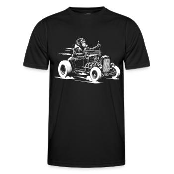 Affe am Steuer - Männer Funktions-T-Shirt - Schwarz - Vorne - AI Model Male 178 dark (178cm)