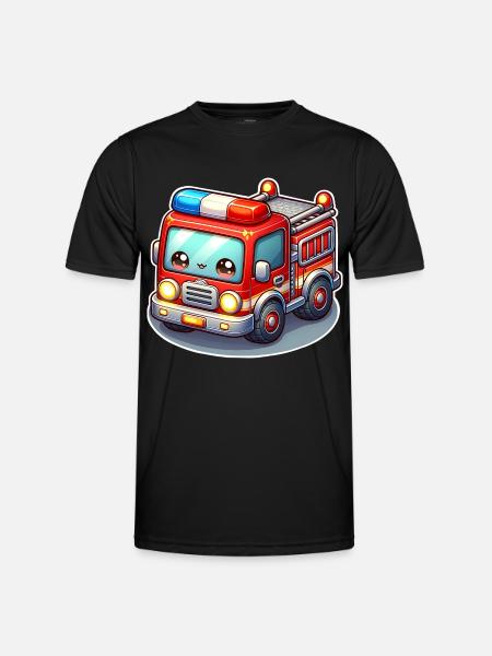 Fire Brigade With Face Kids - Men's Functional T-Shirt - black
