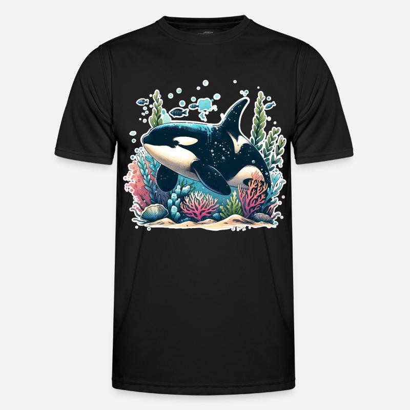 Orca Killer Whale - Men's Functional T-Shirt - black