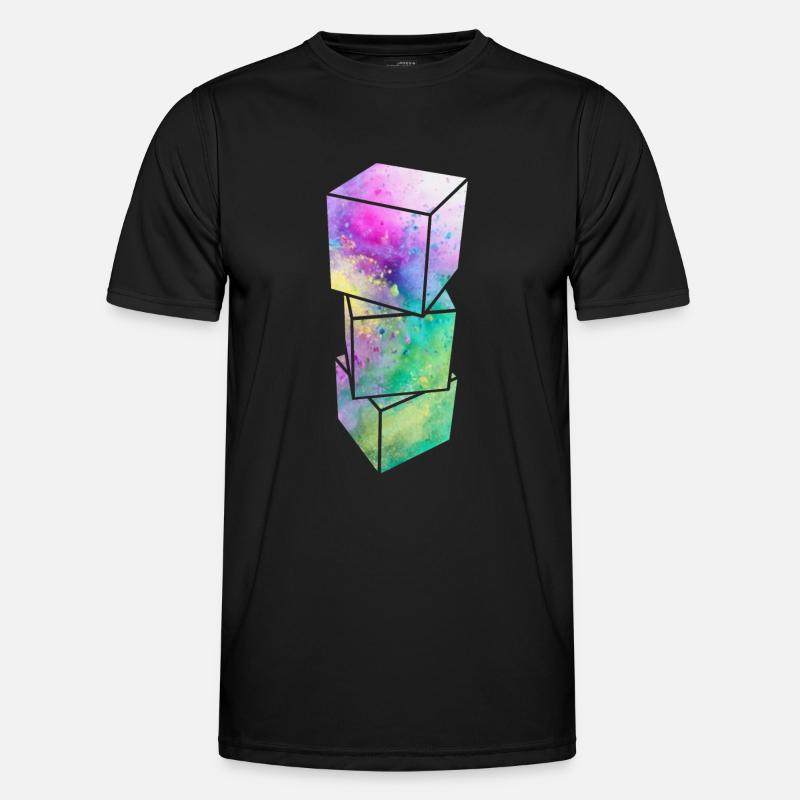 Cube 3D T-shirt sport Homme